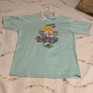 Morning Sun Vintage Clown Graphic Polo Shirt